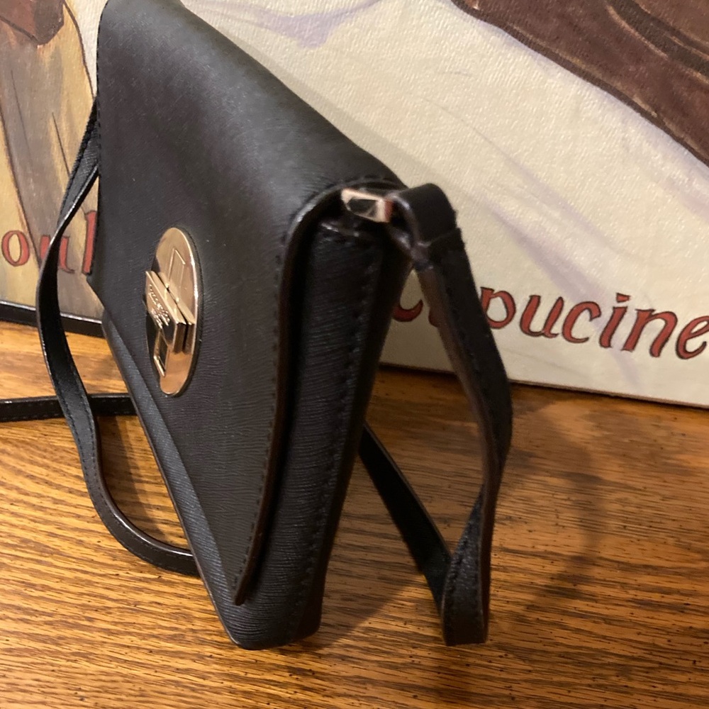 Kate Spade Newbury Lane Saffiano Crossbody Bag Black - Picture 9 of 15
